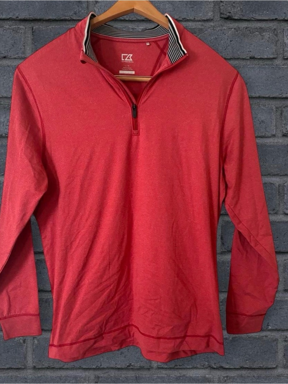 Cutter & Buck Men’s Quarter-Zip Long Sleeve Shirt Size Large